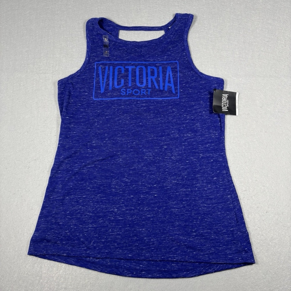 New Victoria Sport Blue Activewear Tank Top Size Small Casual‎ Athletic NWT